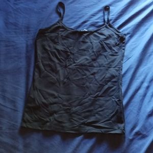 Zara Black strappy tank top silky smooth soft fabric stretchy. Small